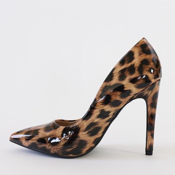 scheme leopard patent high heel pump stiletto - Picture 6 of 7